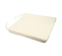 KOMBIUDA Coussin D'assise Carré Imperméable Beige en Polyester et Éponge, Design Élégant Fermeture Éclair Lisse, Soulage la Fatigue pour Chaise et Canapé la Maison Bureau