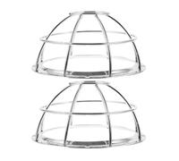 KOMBIUDA Couverture de Protection Robuste et Pratique en Acier Inoxydable 2pcs pour Détecteur de Fumée pour Maison et Centre Commercial