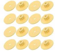 KOMBIUDA Écrous et Rondelles Anti-Rayures M6 Jaunes pour Perchoirs à Oiseaux, Kit de Fixation 10 Pièces, Accessoires Solide pour Cages, pour Jouets Suspendus et Plateformes de