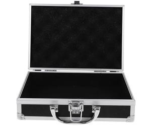 KOMBIUDA Mallette de Rangement en Aluminium Noir à Poignée pour Home | Alliage D’aluminium, Abs et Mdf, Fermeture Facile, Format pour Business Trip