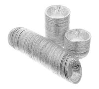 KOMBIUDA Moules à tartelettes en aluminium ronds 600pcs usage unique haute température pour desserts faits maison et cuisson rapide