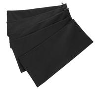 KOMBIUDA Pochette à Outils Sacoche de Rangement Multifonctionnelle Fermeture Éclair en Toile Noire Lot de 5 Pièces Lavable et Pratique pour Organiser Clés et Accessoires