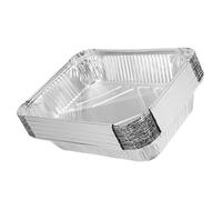 KOMBIUDA Poêles à griller aluminium 950ml, lot de 20, empilables avec rangement pratique, pour barbecue extérieur et repas en intérieur