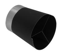 KOMBIUDA Porte-ustensiles pour Comptoir Cuisine Distributeur de Pailles, 3 Compartiments, Finition Abs et Acier Inoxydable, Usage Domestique et Bar Réutilisable