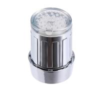 KOMBIUDA Robinet D'eau à LED Lumineux Argenté en Abs, Économiseur D'eau Jet Coloré Cuisine et Salle de Bain, Remplacement Facile et Design Moderne