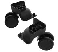 KOMBIUDA Roues Pivotantes de Rechange pour Valise, Kit PVC Noir Détachable | Maintenance de Trolley Trunk, Rotation Fluide 360 Degrés, Compatibilité Polyvalente, Lot pour Voyage
