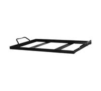 KOMBIUDA Support à Barbecue Porte-Bloc de Sel Noir en Fer Émaillé | 1 Pièce, Design Simple, Capacité de Charge, pour Camping et Pique-niques