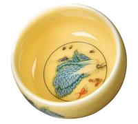 KOMBIUDA Tasse à Thé Japonaise Petite Tasse Vintage, en Céramique | Style Rétro, Compatible Lave-vaisselle et Micro-ondes, Facile à Nettoyer, pour Dégustation Quotidienne