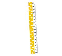 KOMBIUDA Toise Murale Toile Pour Décoration Murale Amusante Pour Hanger Bois Mesurez La Croissance Des Tout-petits La Chambre Blanc Et Jaune
