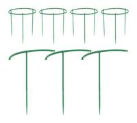 KOMBIUDA Tuteur pour Plantes Fleuries 15 Pièces en Plastique Vert | Structure à Assembler, pour Petits Pots, Usage Maison et Jardin, Style Simple et Élégant