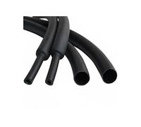 KOMELEC Lot de 40 gaines thermorétractables noires