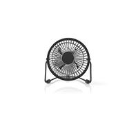KOMELEC Mini ventilateur métal 10 cm noir - alimenté par usb