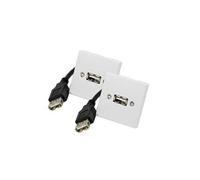 KOMELEC Prise murale usb (par x2)