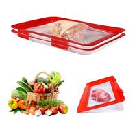 Komergave Lot de 2 boîtes à charcuterie réutilisables pour réfrigérateur - Pour jambon, légumes, charcuterie