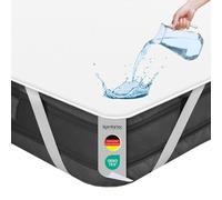 Komfortec 90x200 cm Lot de 2 Protège Matelas, Alèse Imperméable, Silencieux et Respirant, Anti-Acarien, Hypo-Allergénique, Blanc