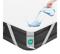 Komfortec 90x200 cm Protège Matelas, Alèse Imperméable, Silencieux et Respirant, Anti-Acarien, Hypo-Allergénique, Blanc