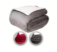Komfortec Couverture Douillette 150 x 200 cm - Couverture Polaire Moelleuse certifiée Oeko-Tex - Chaude - Couvre-lit de canapé épais - Gris
