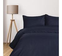 Komfortec Deluxe Parure de lit, 2 pièces, Housse de Couette 140 x 200 cm et taies d'oreiller, en Microfibre, avec Fermeture éclair, Douce et Infroissable, Bleu Marine