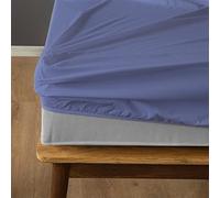 Komfortec Drap-Housse 160 x 200 cm, pour lit à sommier tapissier jusqu'à 15 cm à 30 cm de Hauteur, Violet