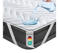 Komfortec Protege Metales 200x200 cm, avec Rembourrage 100 g/m², surmatelas imperméable, Antibactérien, Anti allergène, Respirant