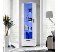 Komodee Vitrine Alessandria A1 Blanc/Blanc 60x192x42 cm