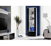 Komodee Vitrine Alessandria Blanc/Blanc 60x192x42 cm
