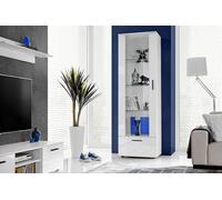Komodee Vitrine Alessandria Blanc/Blanc 60x192x42 cm