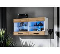 Komodee Vitrine Savona A1 Blanc/Blanc 100x50x30 cm