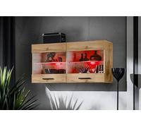 Komodee Vitrine Savona Noir/Blanc 100x50x30 cm
