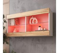 Komodee Vitrine Suspendue Tivoli A1 Blanc/Blanc 100x50x29 cm