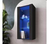 Komodee Vitrine Suspendue Tivoli A2 Blanc/Noir 50x100x29 cm
