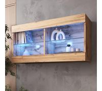 Komodee Vitrine Suspendue Horizontal Tivoli - Wotan Wotan - 100 x 50 x 29 cm - LED Bleues