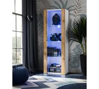 Komodee Vitrine Tivoli A1 Blanc/Wotan 55x159x35 cm