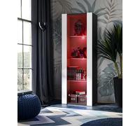 Komodee Vitrine Tivoli A2 Noir/Blanc 55x159x35 cm