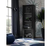 Vitrine Armoire Komodee TIVOLI - sans LED - Noir - 55 x 159 x 35 cm