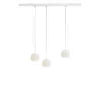Komot Kos Trio L Rail 150 cm, blanc mat, câble acier inoxydable