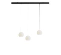 Komot Kos Trio L Rail 150 cm, noir mat, câble acier inoxydable