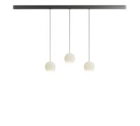 Komot Kos Trio S Rail 200 cm, blanc mat, câble textile noir