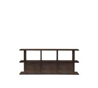 Kona Bibliothèque 3x2 avec 3 Inserts d'Armoire Dark Stained