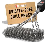 Kona Brosse pour Barbecue sans Poils - Nettoyant pour Barbecue en Acier Inoxydable 100% Résistant à La Rouille ~ sans Danger pour La Porcelaine, La Céramique, l'Acier et Le Fer