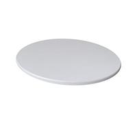 KONAMO Anti-Slip Ronde Couverture de Table Tissu Imperméable Nappe Protecteur Fit 60cm Diamètre - Blanc