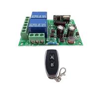 KONGMM Motorisation Portail Coulissant Récepteur et émetteur de Relais ca à télécommande sans Fil Universelle 433MHz for Le contrôle Universel de la Porte de Garage et de la Porte(1RC 1B)