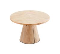 KONIK - Table extensible de repas D120 Beige