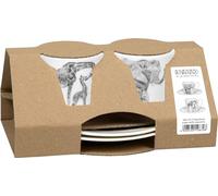 Konitz Lot de 2 expresso dans un coffret cadeau Amazing Anime Girafe & éléphant