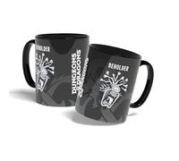 Konix Dungeons & Dragons Mug - Tasse en céramique - 320 ml - Motif Beholder - Noir et blanc