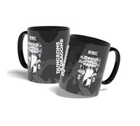 Konix Dungeons & Dragons Mug - Tasse en céramique - 320 ml - Motif Mimic - Noir et blanc