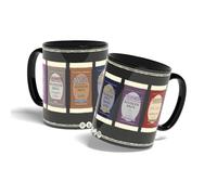 Konix Magic The Gathering Mug - Tasse en céramique - 320 ml - Motif Booster Packs - Noir