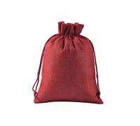 KONMAY Lot de 10 sacs en toile de jute avec cordon de serrage - 20 x 30 cm - Grand sac cadeau en toile de jute - Avec cordon de serrage - Pour fleurs de lavande, bijoux, cadeaux