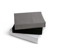 Kono Drap-Housse Gris 140x200cm en Microfibre brossée avec Poche de 30 cm de Profondeur Doux et Respirant