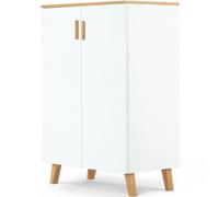 Konsimo commode bébé scandinave - Blanc